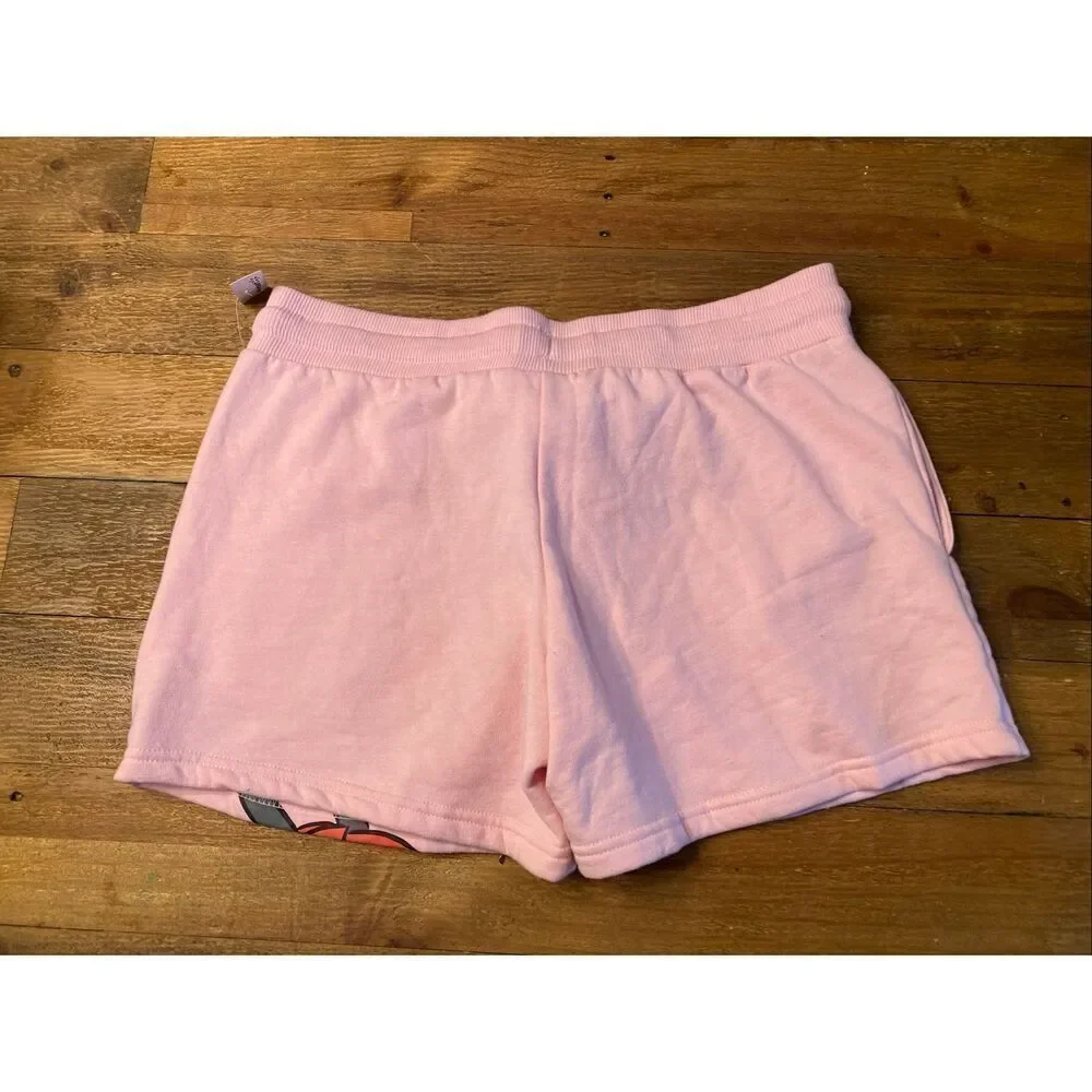Disney Mickey Mouse Medium 7/9 NWT pink lounge sleep shorts pants graphic junior